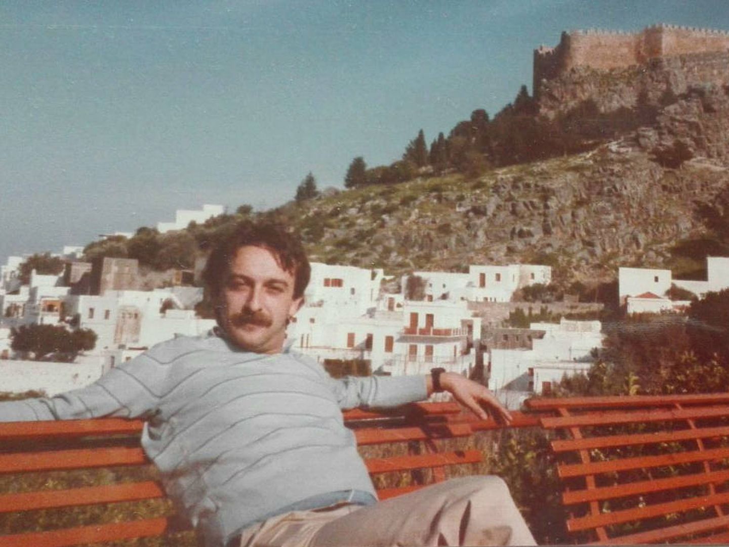 Mi padre, también en Grecia.