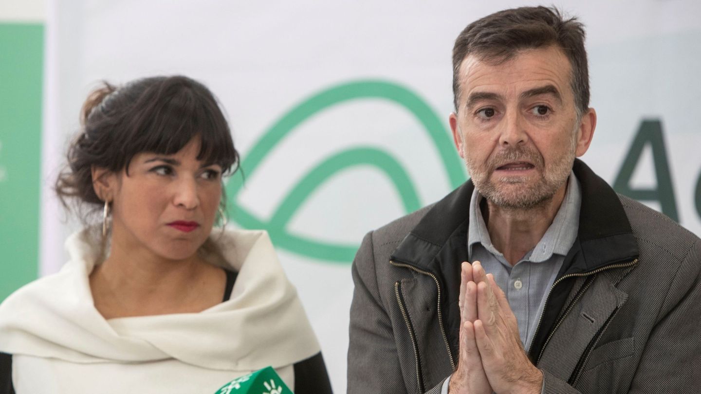 Teresa Rodríguez y Antonio Maíllo. (EFE)