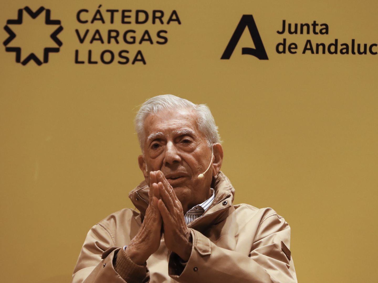 El escritor Mario Vargas Llosa el pasado mes de febrero en Málaga (EFE)
