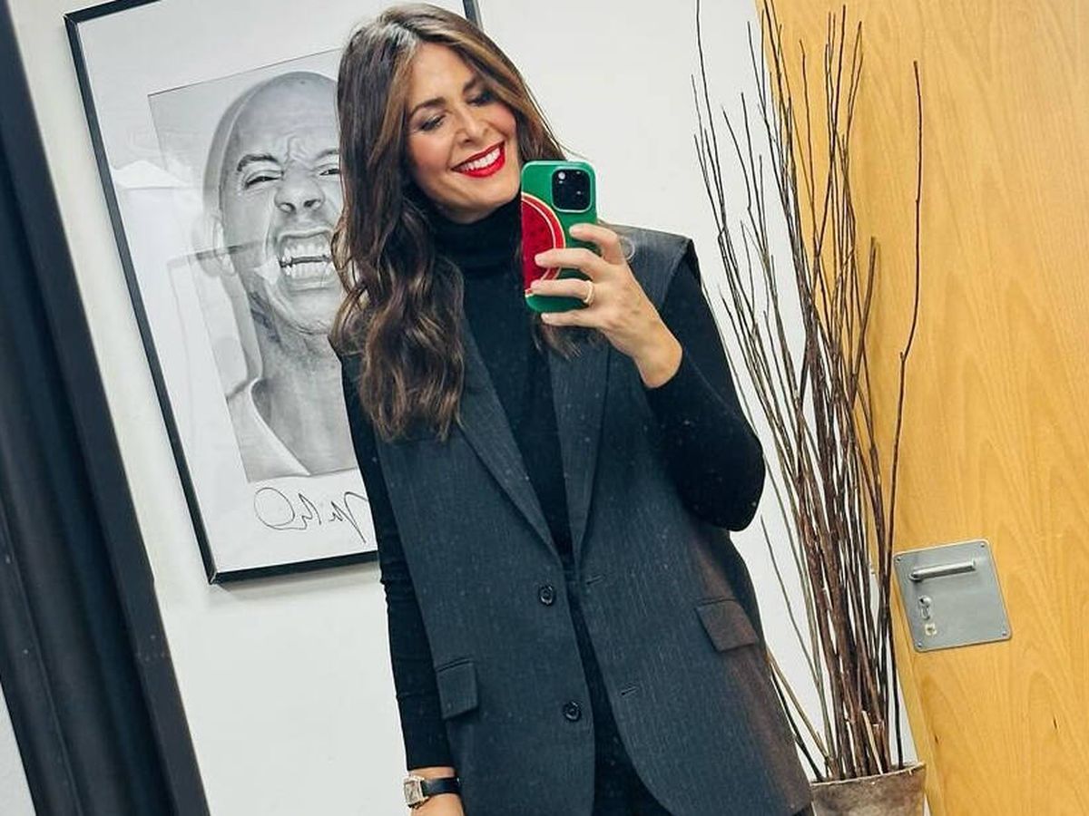 Foto: Nuria Roca combina a la perfección el chaleco y pantalón de Zara. (Instagram/@lostaconesdeolivia)