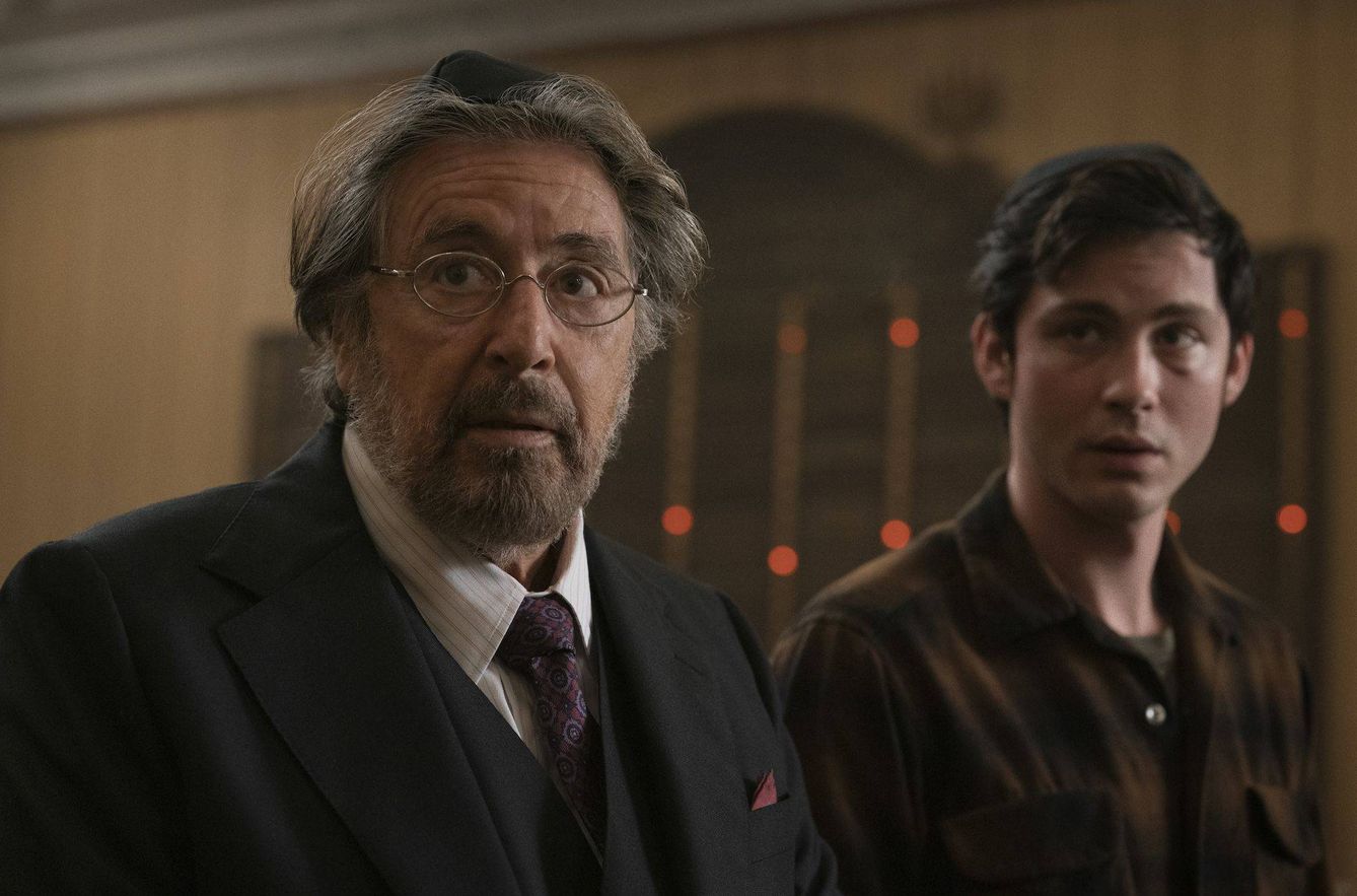 Al Pacino y Logan Lerman, protagonistas de 'Hunters'. (Amazon Studios)