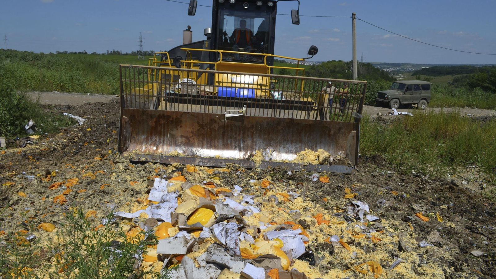 Foto: Rusia destruye alimentos de occidente. (EFE)