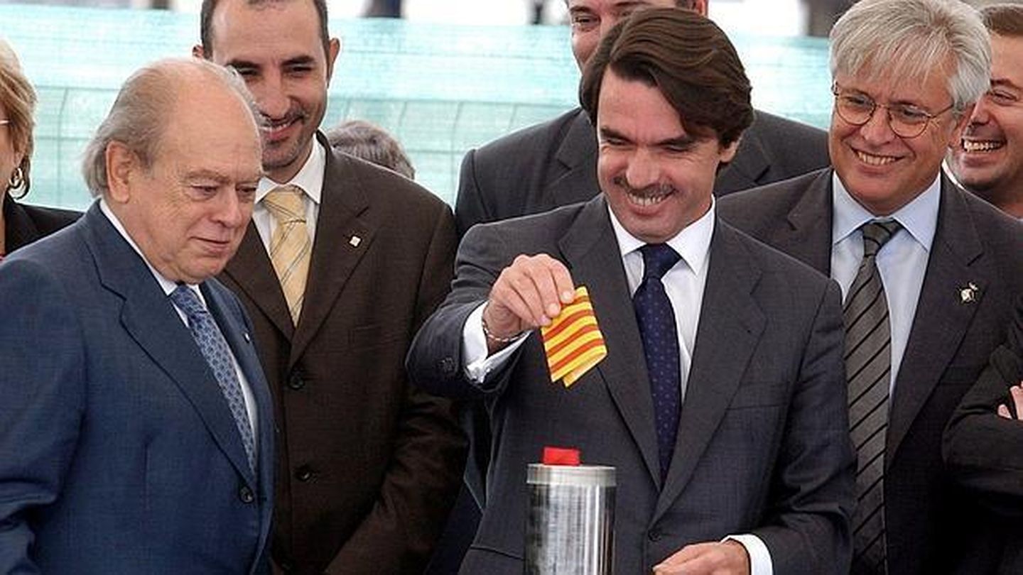 Pujol y Aznar en la época de la alianza PP/CiU. (EFE)