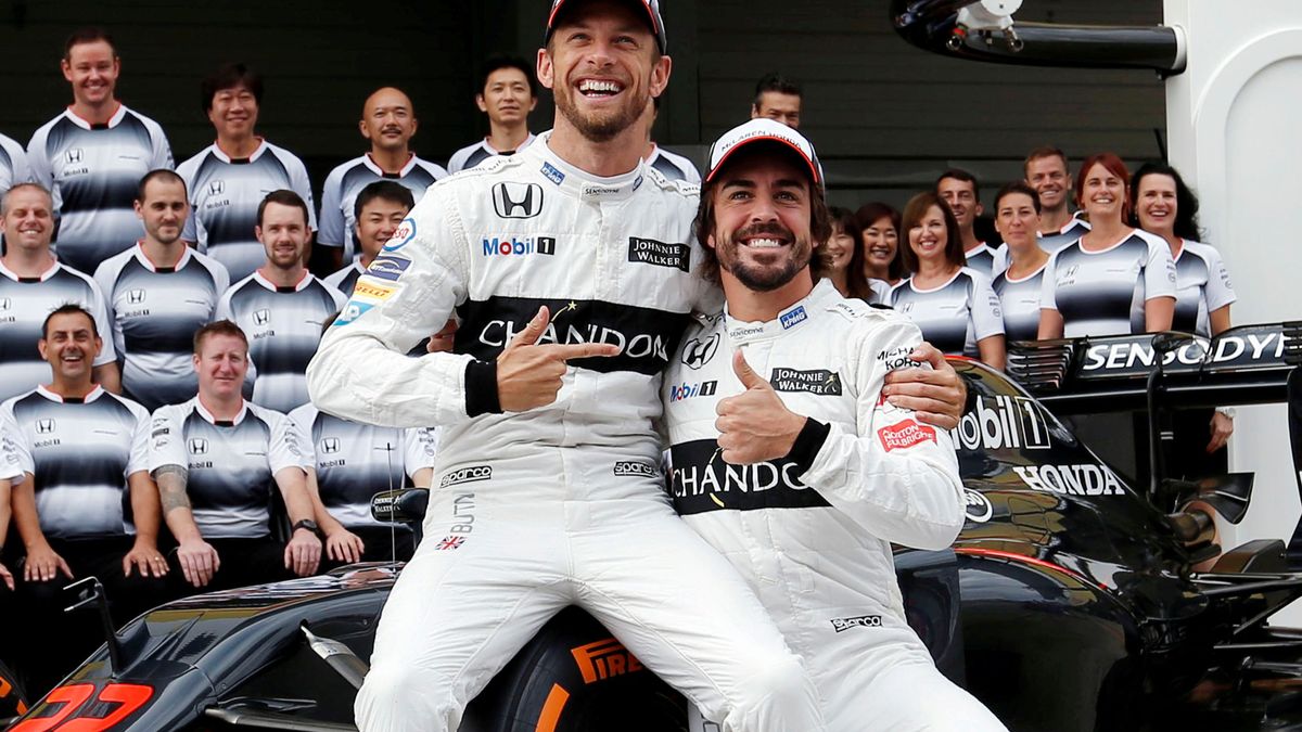 Jenson Button, mejor con Alonso que con Hamilton: "Es agradable, cercano y afable"