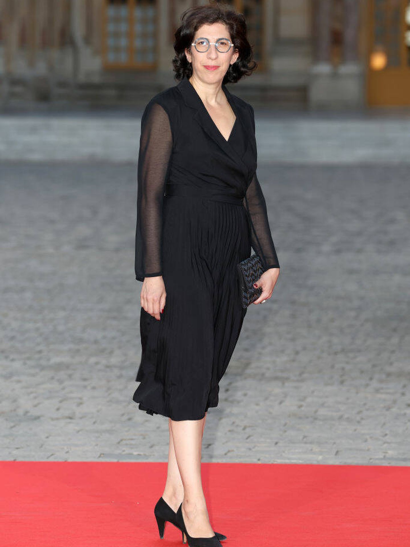 Rima Abdul Malak a su llegada al palacio de Versalles. (Getty Images)