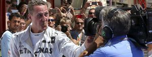 Schumacher vuelve a saborear las mieles del podio... seis años después