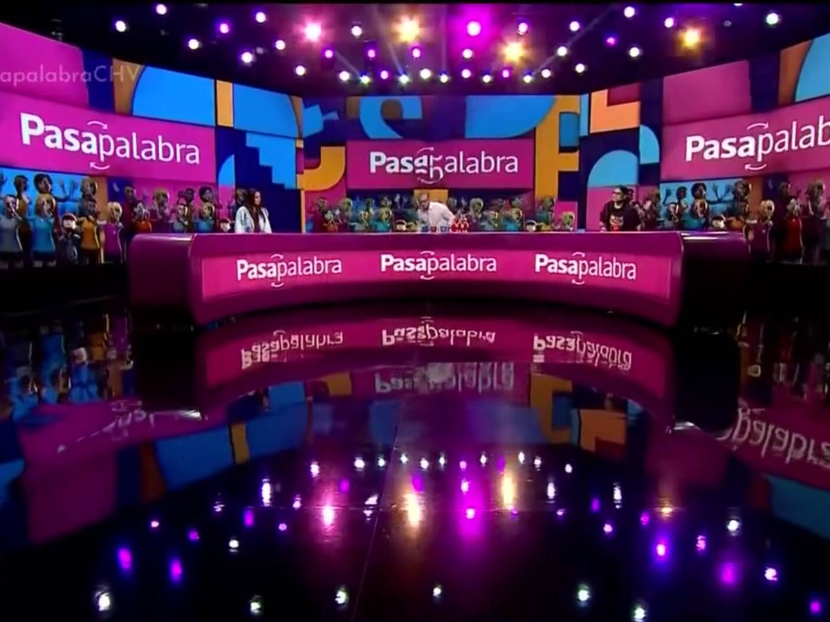 Foto: Imagen del plató de 'Pasapalabra' en Chile. (Chilevisión)