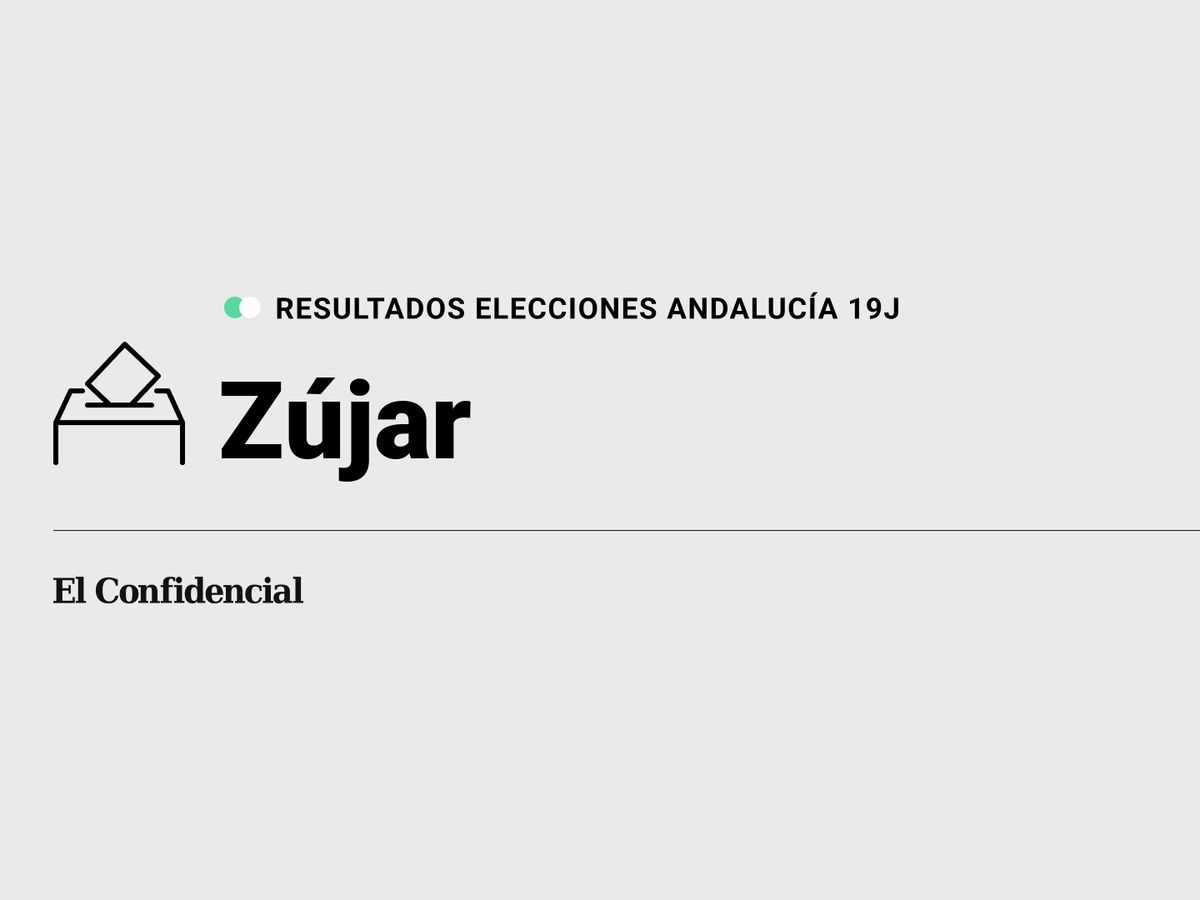 Foto: Resultados en Zújar, Granada, de las elecciones de Andalucía 2022 este 19-J (C.C./Diseño EC)