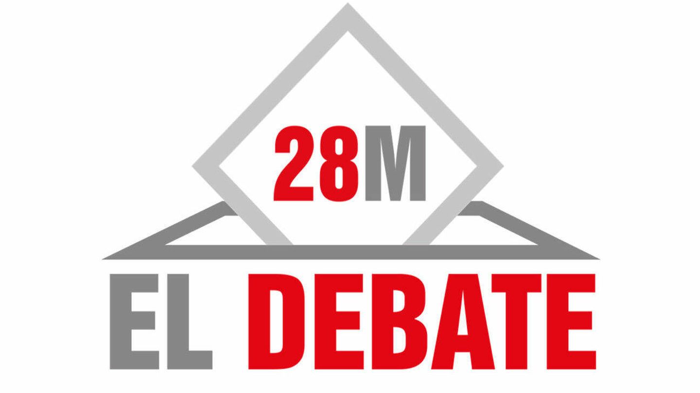Imagen oficial del debate electoral del 28-M de Telemadrid.