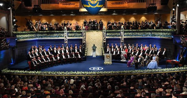 Foto: Vista general de la ceremonia de los Nobel. (Reuters)