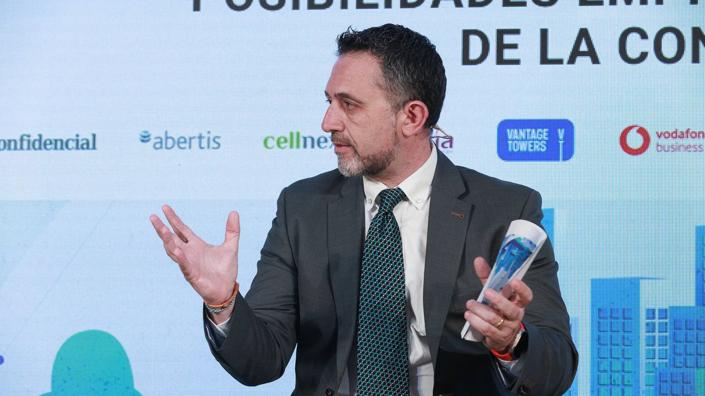 Joan Cervera, director comercial de Cellnex España, durante su intervención en el debate.