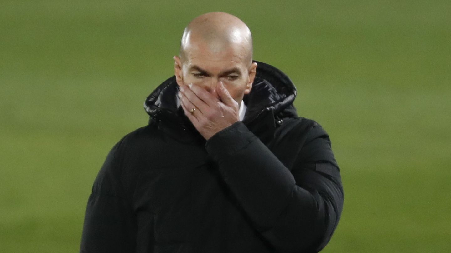 Zinedine Zidane, durante un partido del Real Madrid. (REUTERS)
