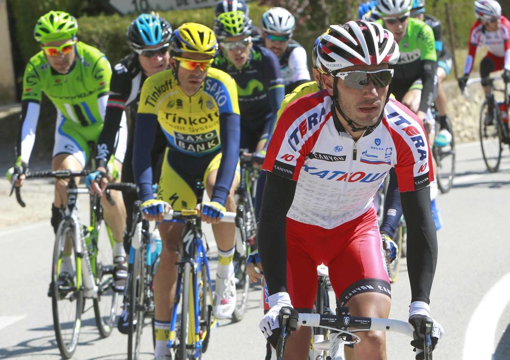Foto: 'Purito', por delante de Contador, durante la última edición de la Volta a Catalunya