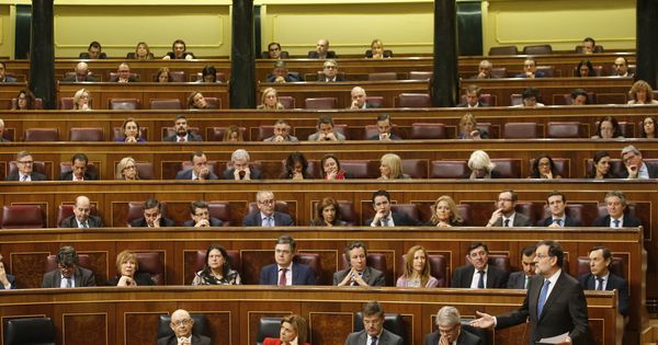 Foto: El presidente del Gobierno, Mariano Rajoy, en el Congreso de los Diputados. (EFE)