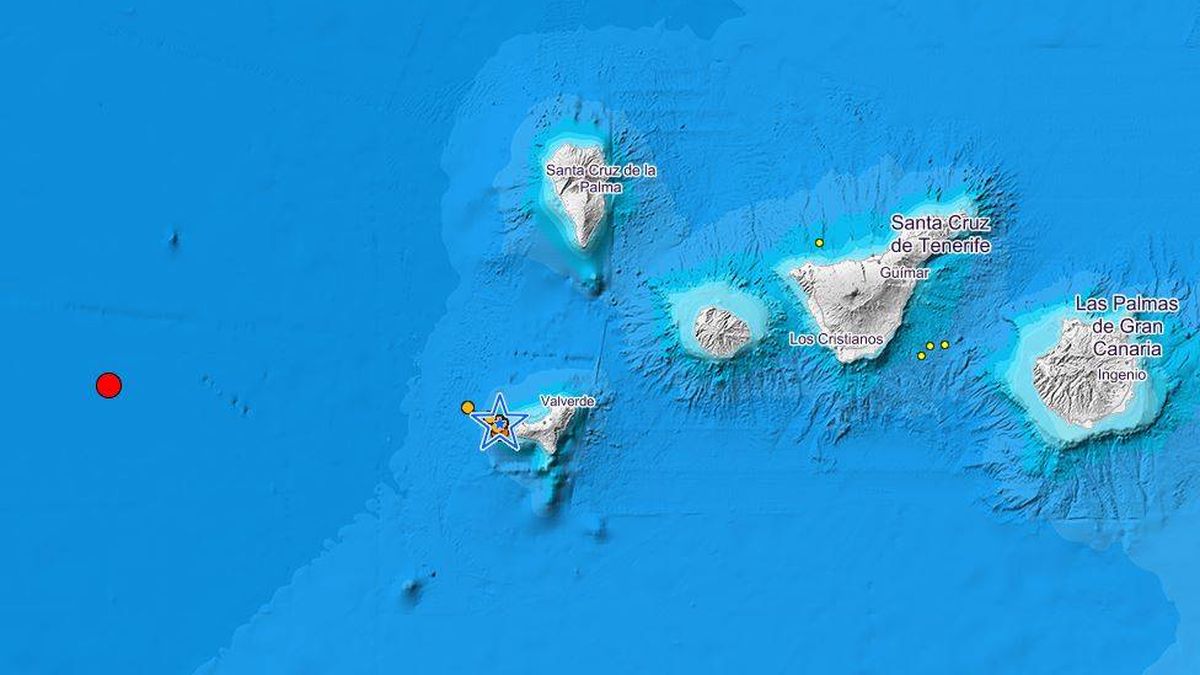 Registrado un terremoto de 3,4 en la isla canaria de El Hierro tras notarse uno de 5,7