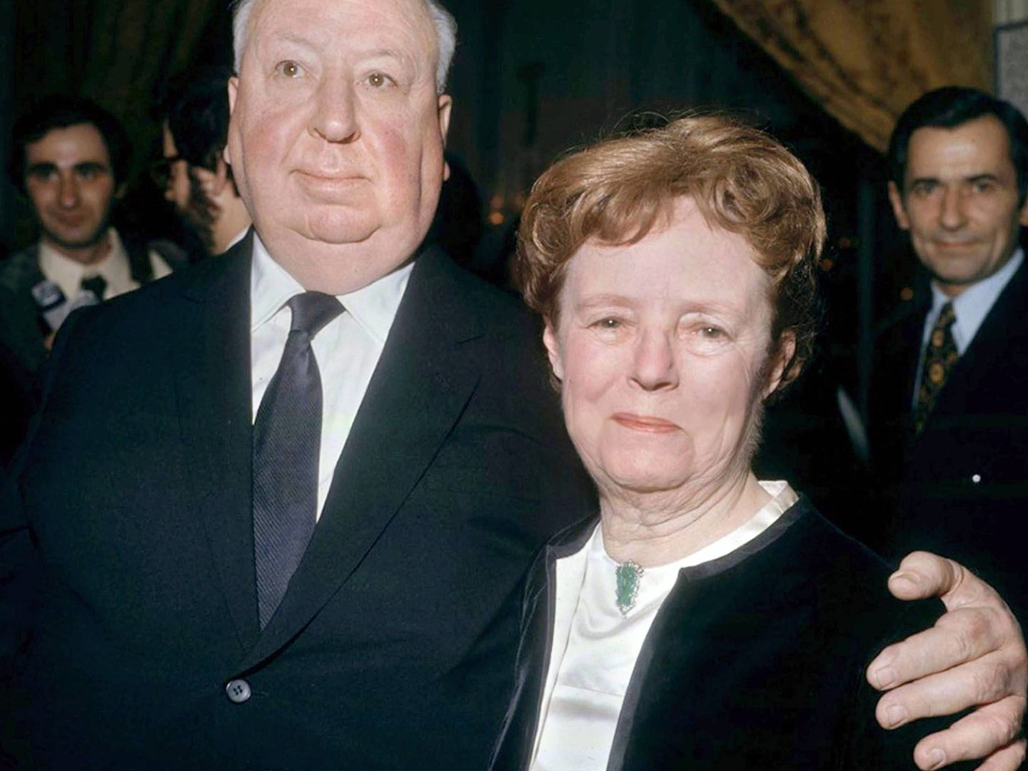 Alfred Hitchcock y Alma Reville, en 1971. (Cordon Press)