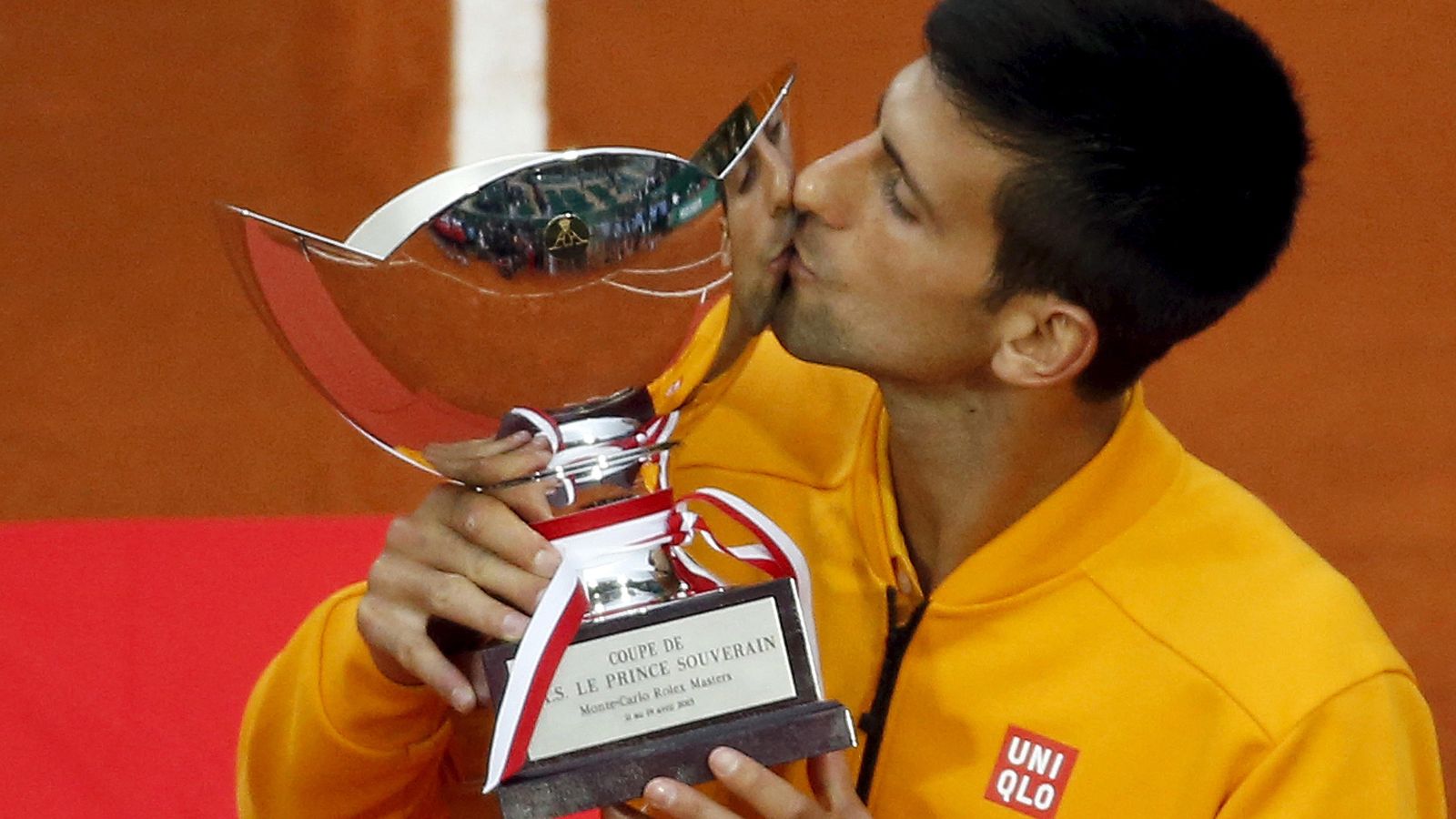 Foto: Novak Djokovic celebra su victoria en el Masters de Montecarlo.