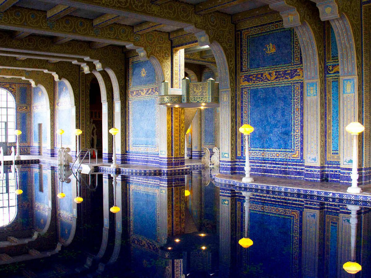Foto: Impresionante piscina interior del Castillo de Hearst.(CP)