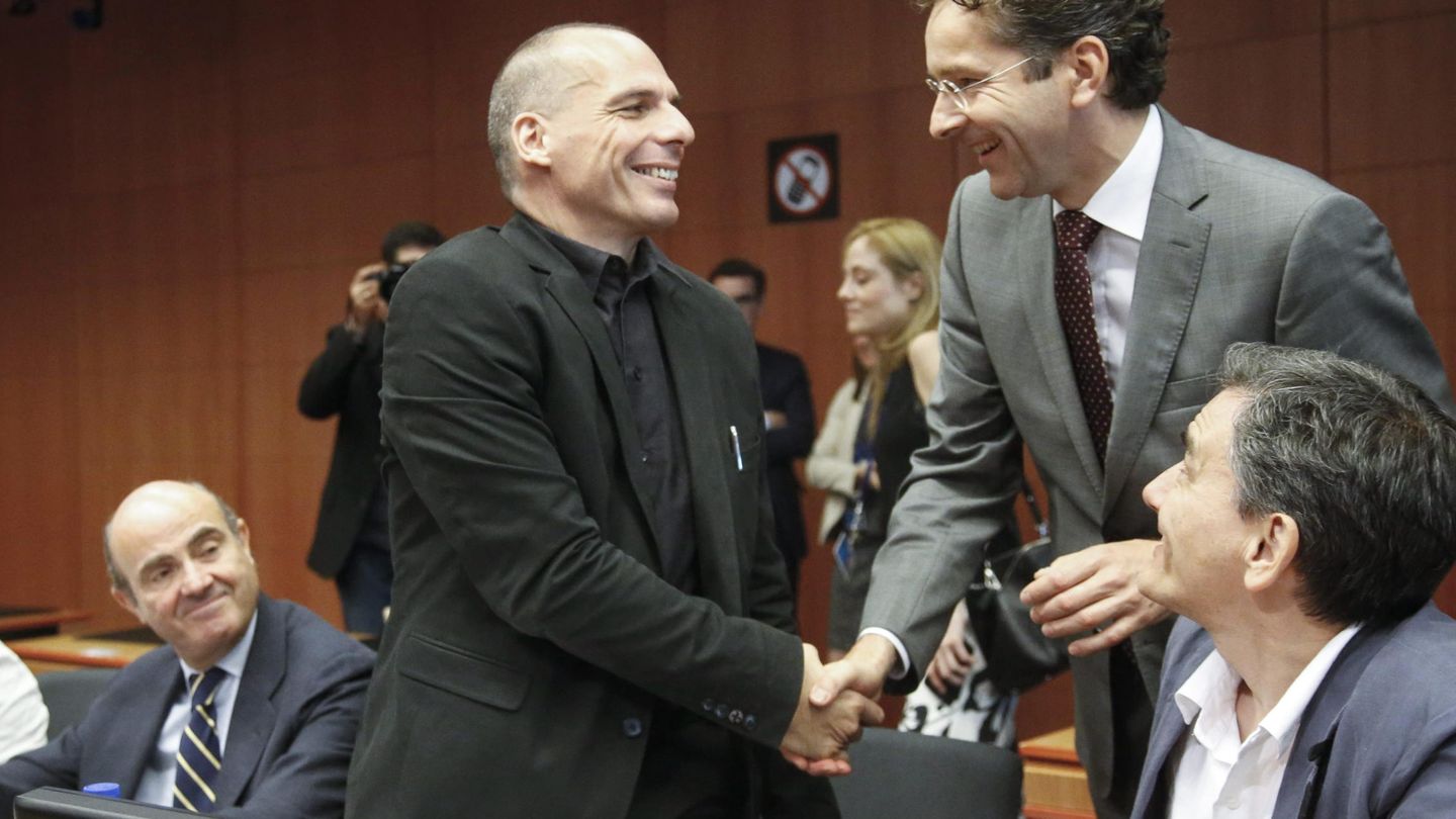 Una reunión del Eurogrupo poco después de la llegada al poder de Syriza en Grecia. (EFE)