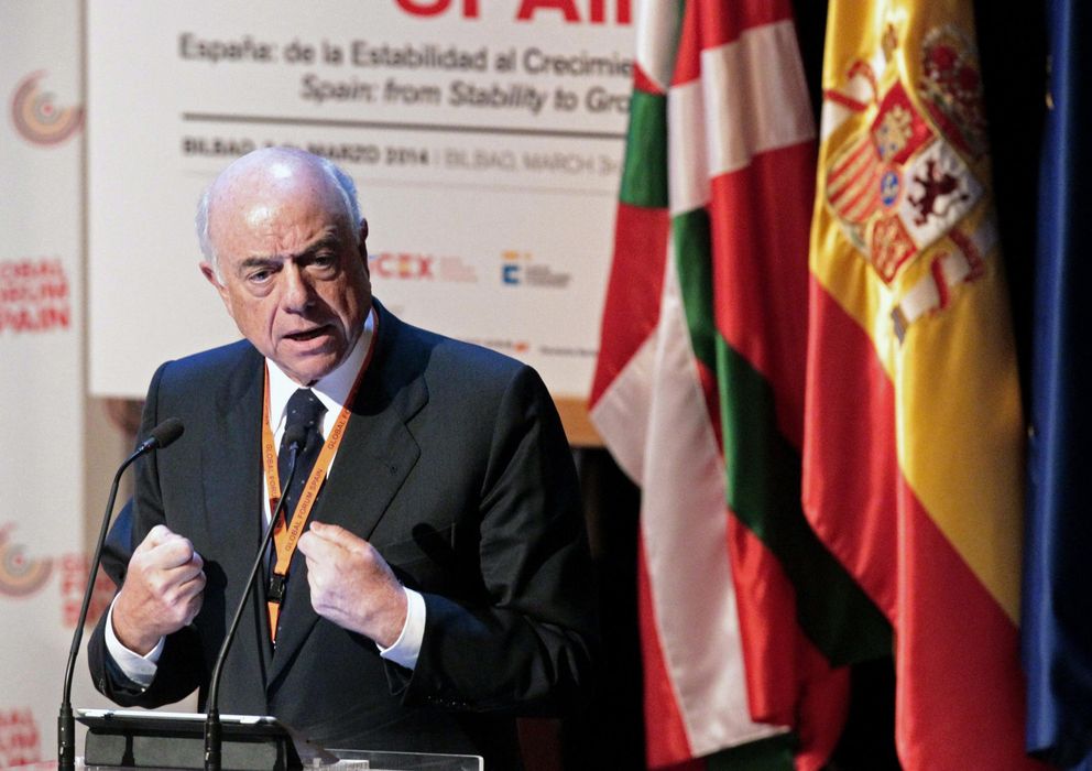 Foto: El presidente del BBVA Francisco González, durante su intervención en el Foro Global España 2014. (EFE)