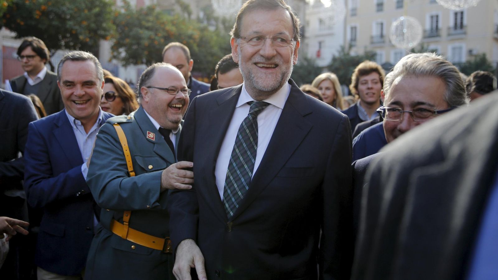 Foto: Mariano Rajoy durante el acto de campaña celebrado en Sevilla. (Reuters)