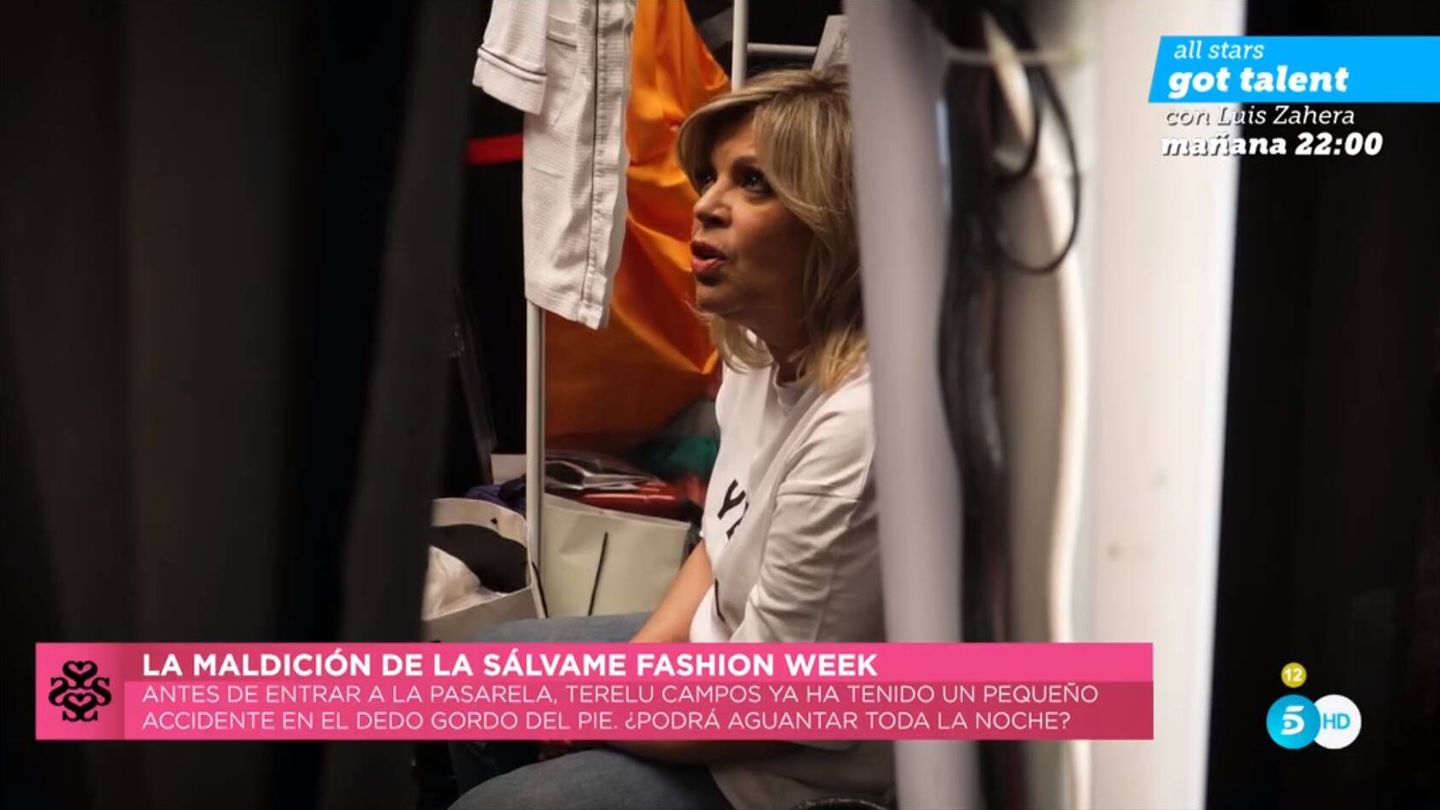 Terelu Campos, en 'Sálvame Fashion Week'. (Mediaset)