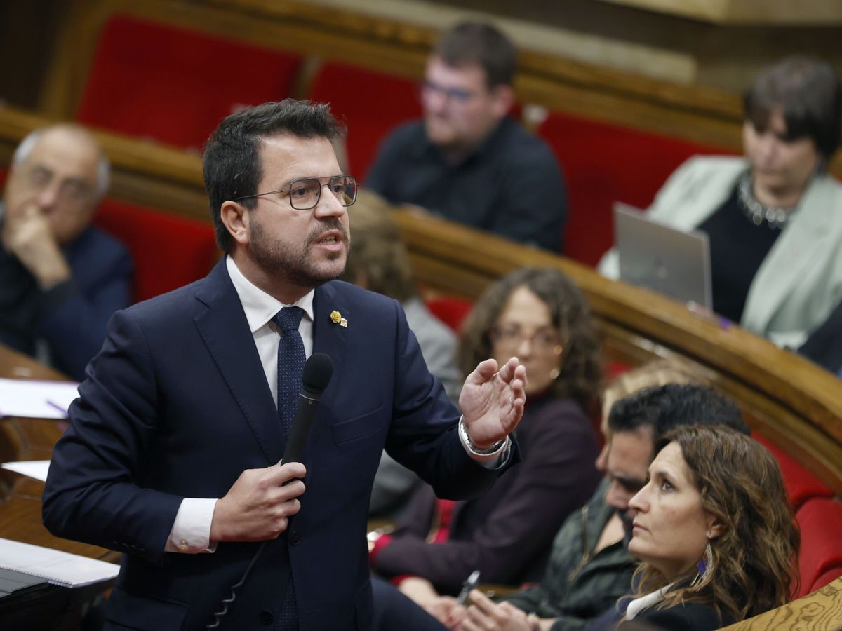 Foto: El presidente catalán Pere Aragonès. (EFE/Toni Albir)