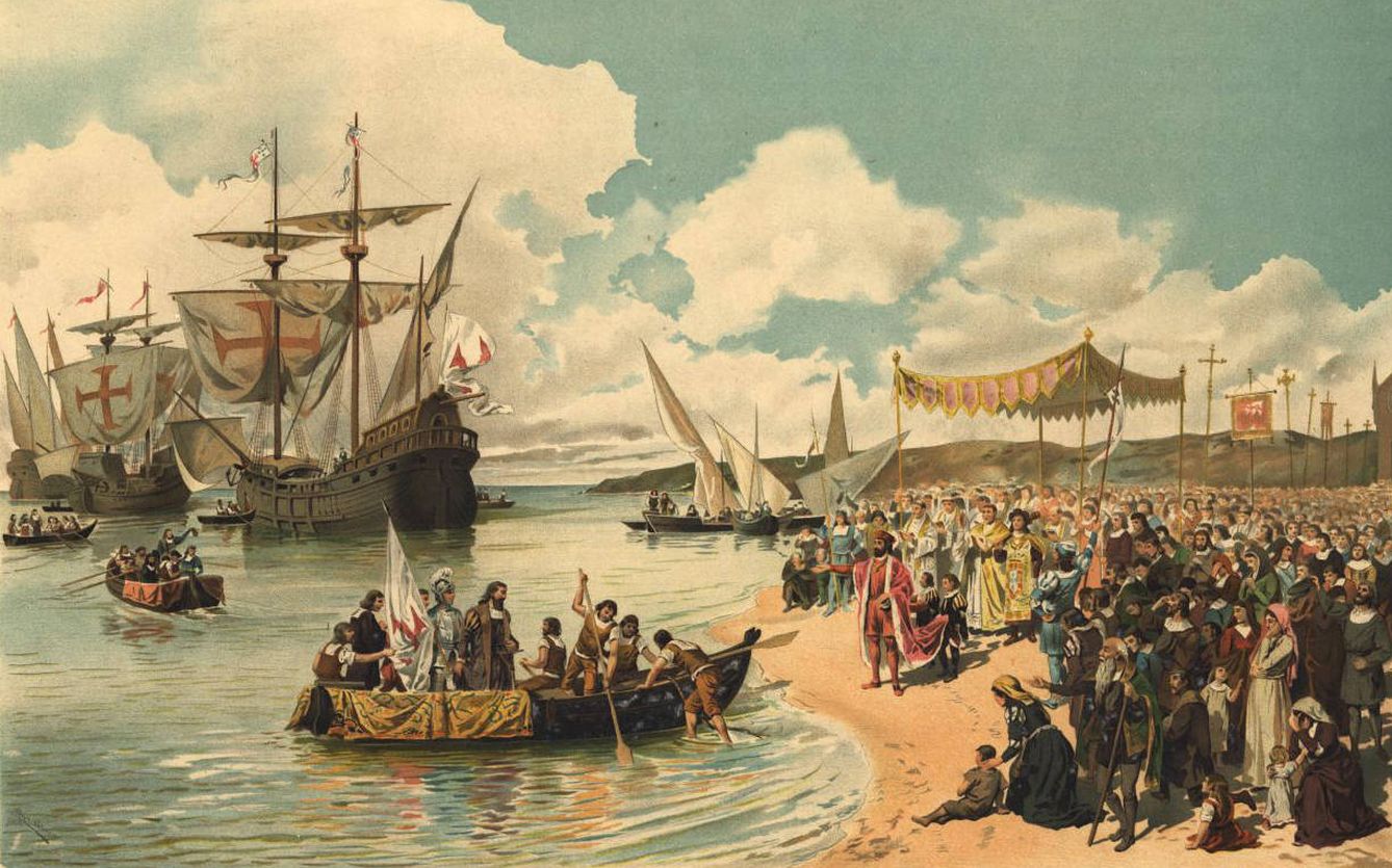 Las carabelas de Vasco de Gama partiendo hacia la India. (CC/Wikimedia Commons)