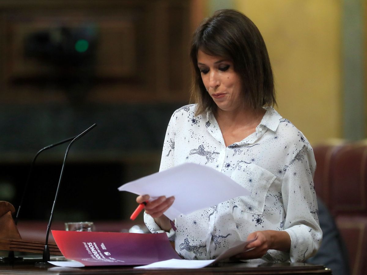 Foto: La diputada de Unidas Podemos Martina Velarde. (EFE/Fernando Alvarado)
