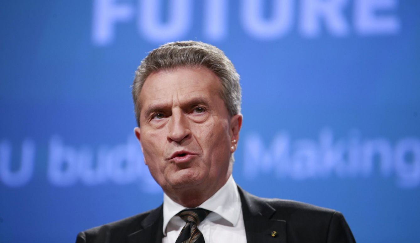 El responsable europeo de Presupuesto, Günther Oettinger. (EFE)