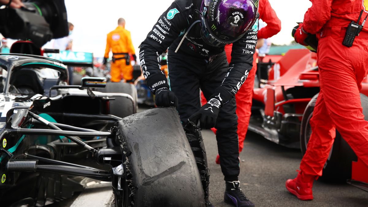 Fórmula 1: Hamilton gana con una rueda pinchada y la mala suerte se ceba con Sainz