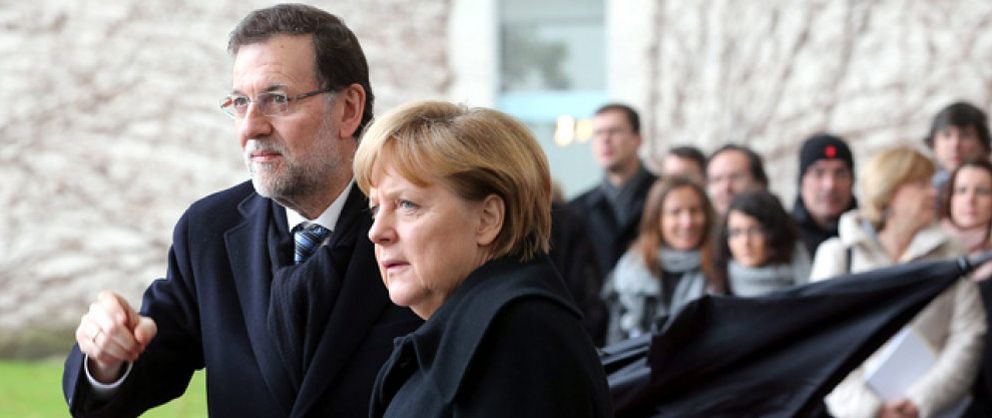 Foto: Rajoy reitera su inocencia ante Merkel: "Todo lo que se me imputa es rotundamente falso"
