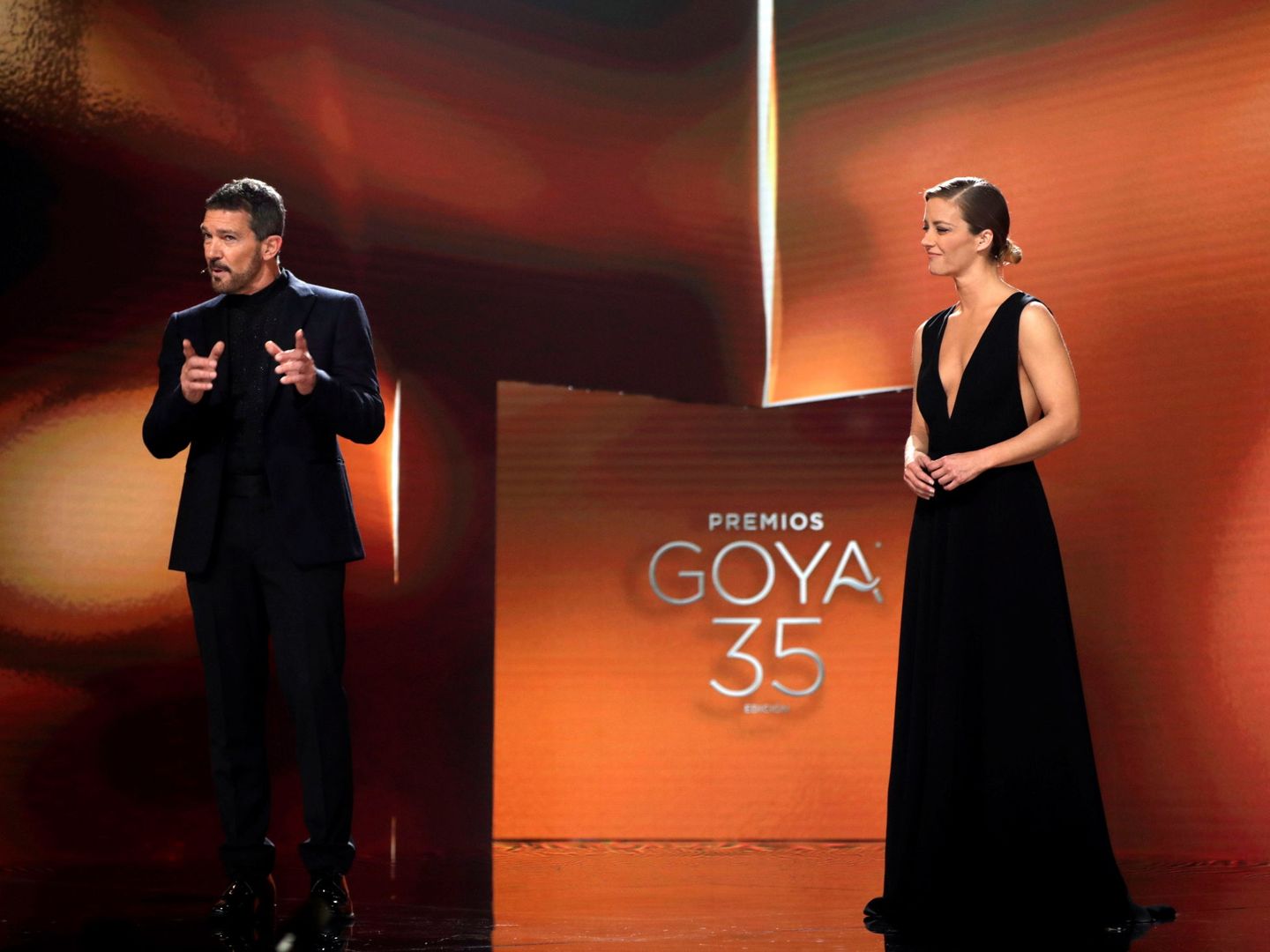 Antonio Banderas y María Casado han presentado la gala. (EFE)