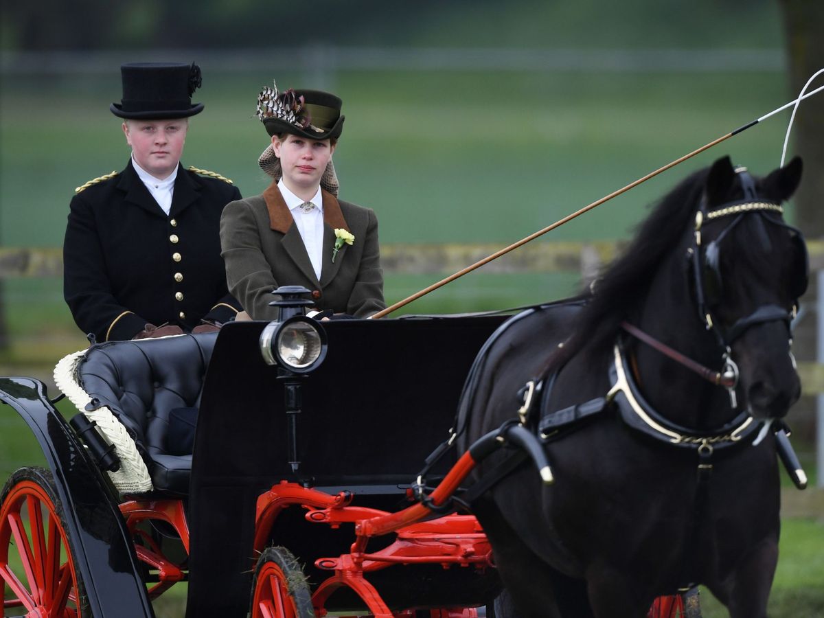 Foto:  Lady Louise, asistiendo en coche de caballos al Royal Windsor Horse Show 2019 en Windsor. (EFE)