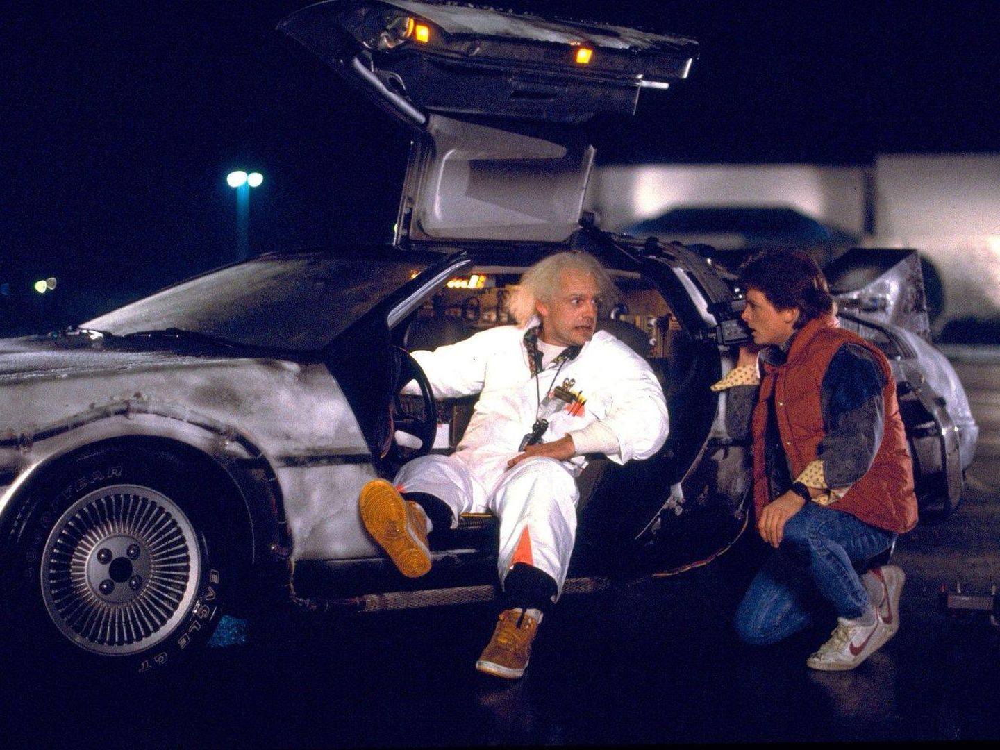 Doc y Marty McFly en 'Regreso al Futuro' (1985).