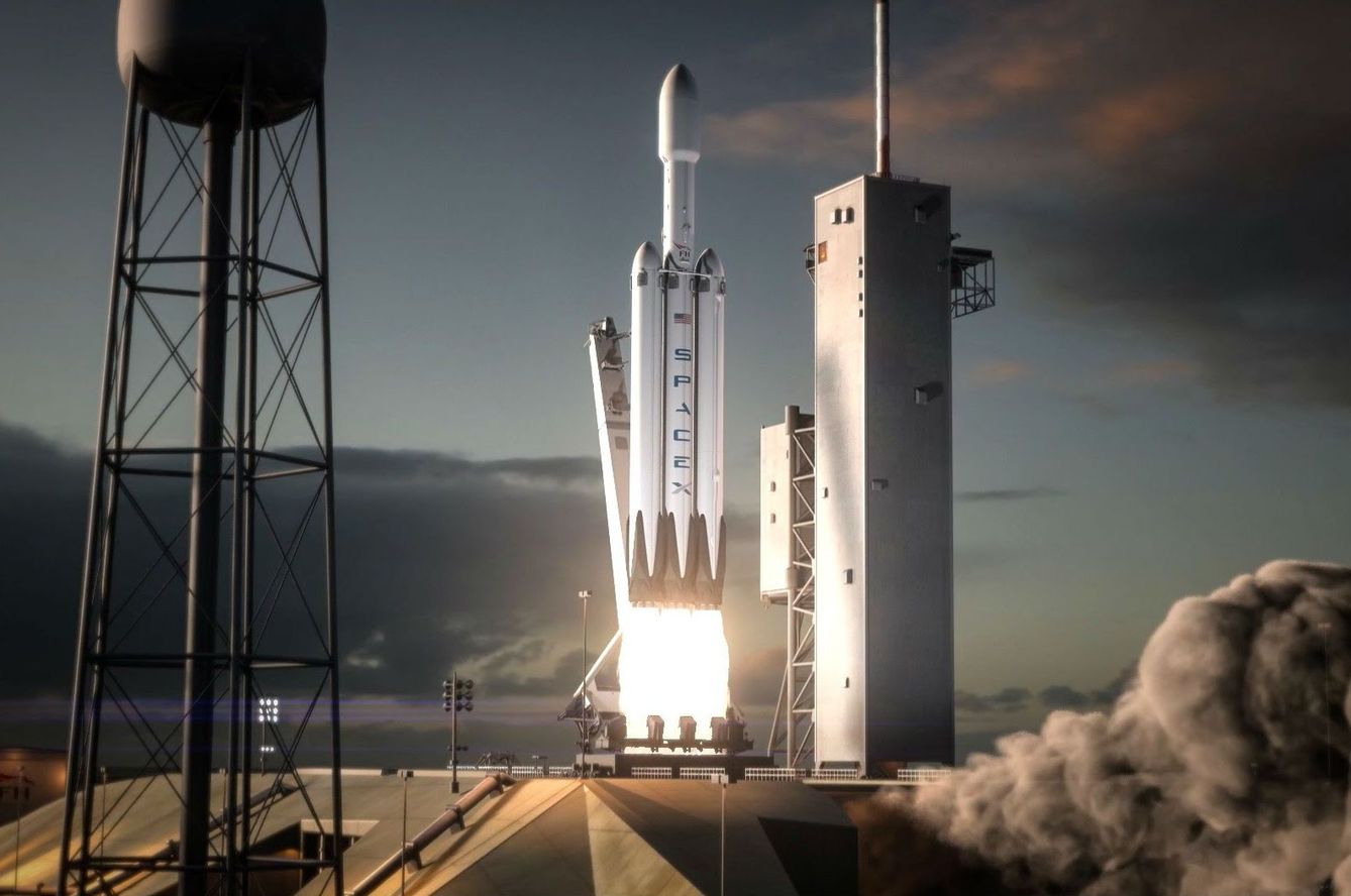 El Falcon Heavy volará por primera vez antes de que finalice 2016. En dos años, debería estar listo para llevar cargas hasta Marte. (SpaceX)