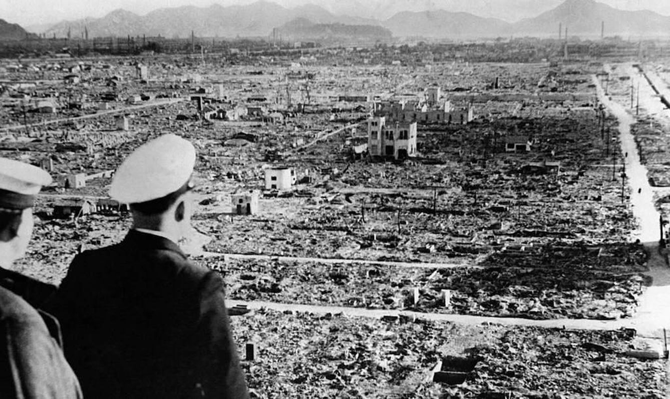La destrucción de la ciudad tras la bomba.