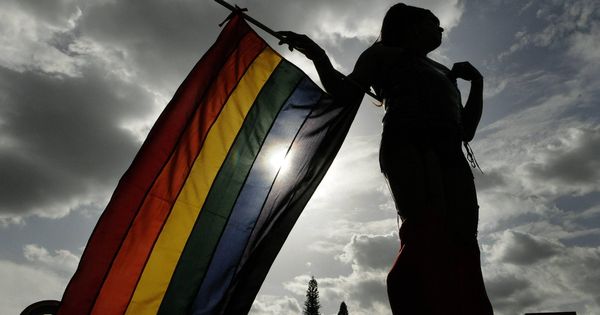Foto: Un travesti durante el desfile del Día del Orgullo Gay  (Efe)
