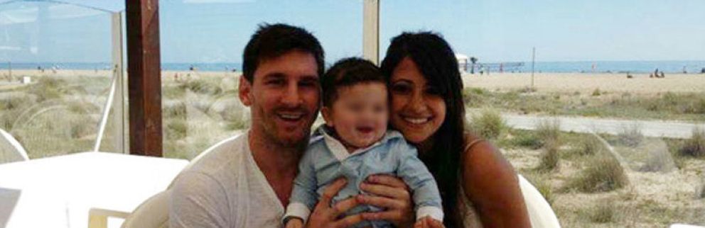 Foto: Leo Messi presenta a su hijo Thiago en las redes sociales