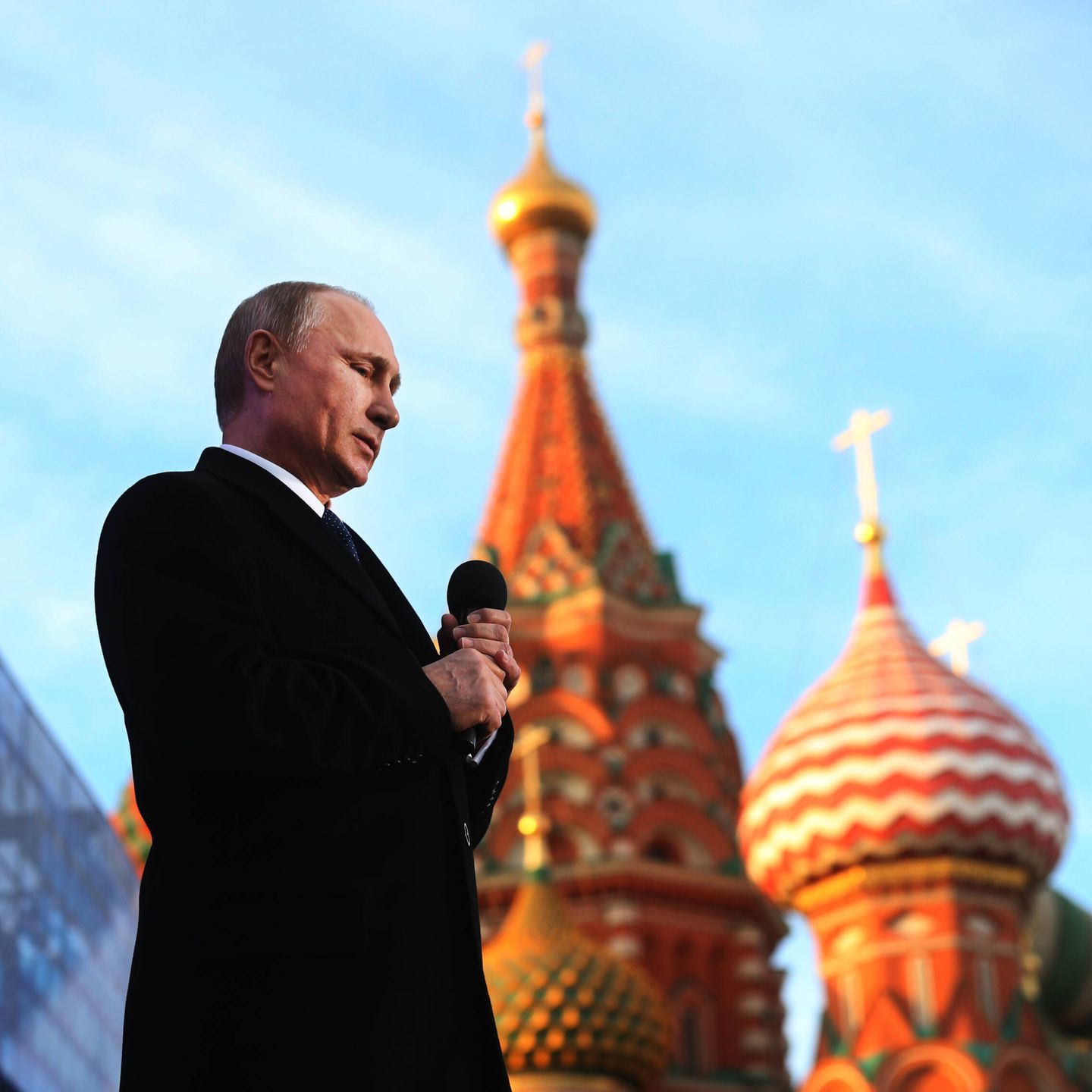 Putin en un acto del primer aniversario de la anexión de Crimea en marzo de 2015. (Getty/Sasha Mordovets)