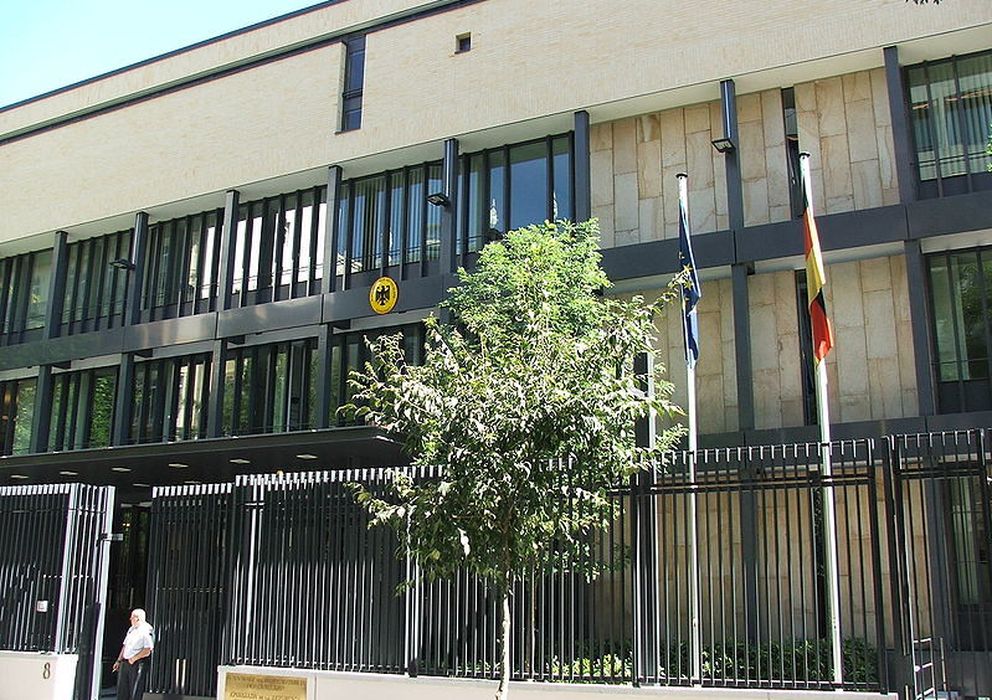 Foto: La embajada de Alemania en España, ubicada en el número 8 de la madrileña calle Fortuny 