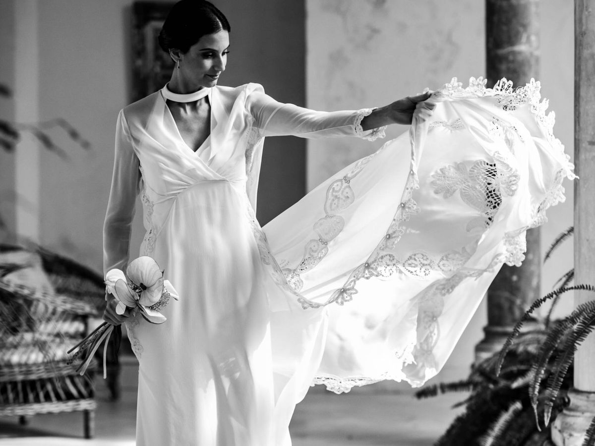 Foto: El vestido de novia de Claudia. (LIVEN Photography)