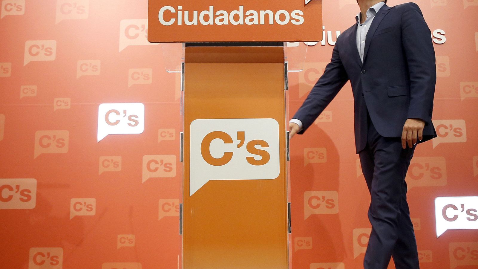Foto: El líder de Ciudadanos, Albert Rivera, comparece en rueda de prensa en la sede del partido en Madrid. (EFE)