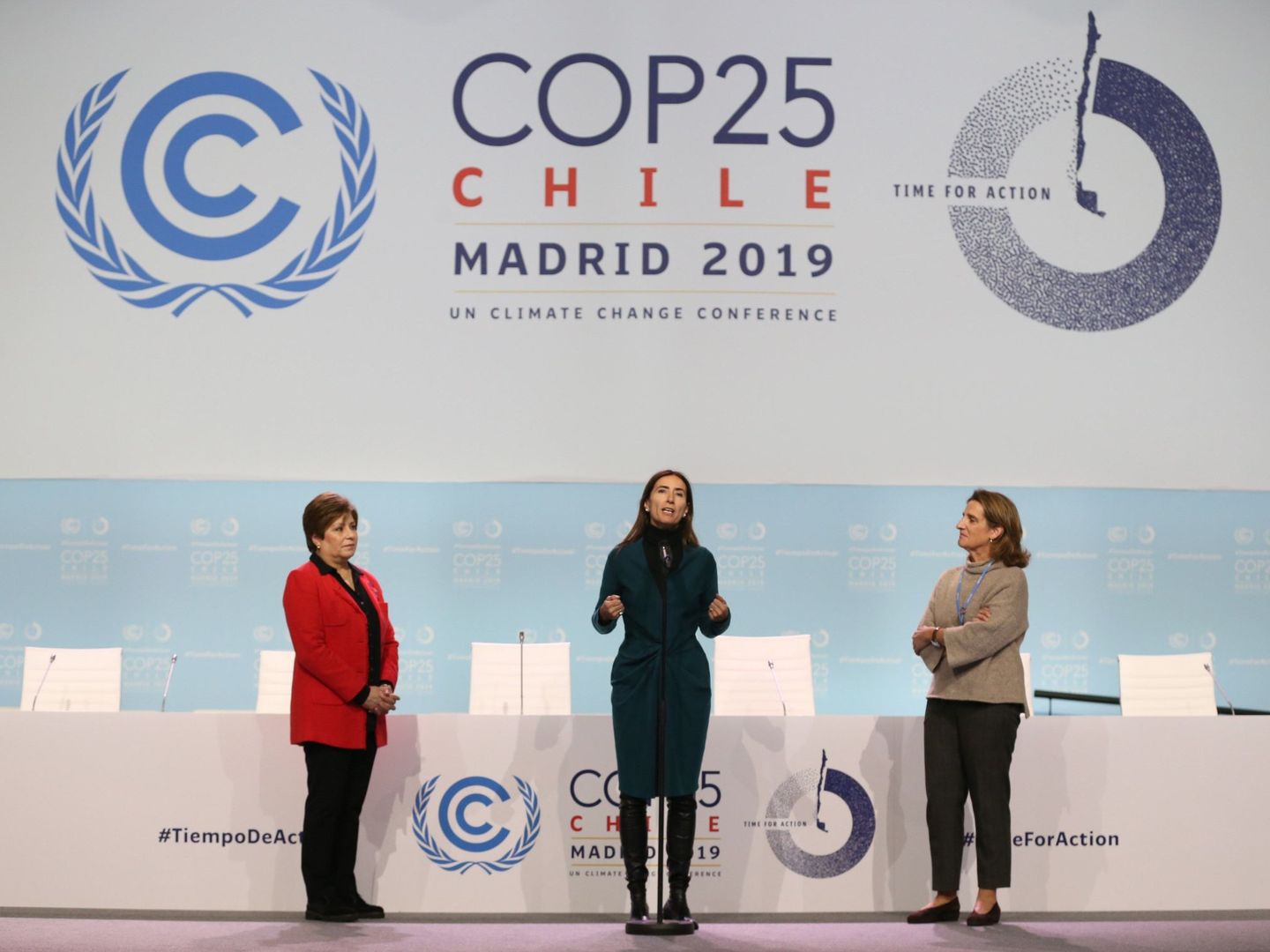 España ha 'entregado' simbólicamente a la ONU las instalaciones de la cumbre mundial del clima. (EFE)