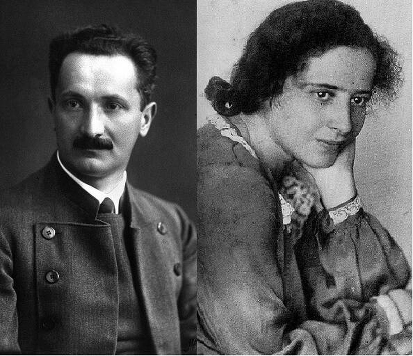 Martin Heidegger y Hanna Arendt en los años veinte