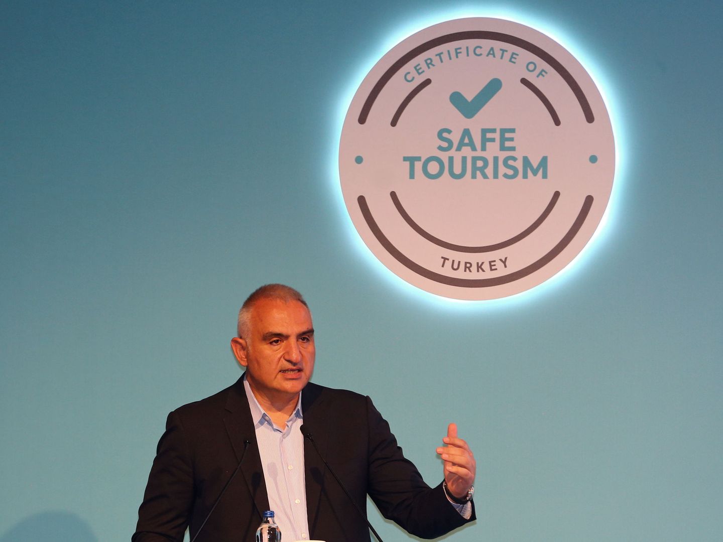 El ministro turco de Turismo, Mehmet Nuri Ersoy. (Reuters)