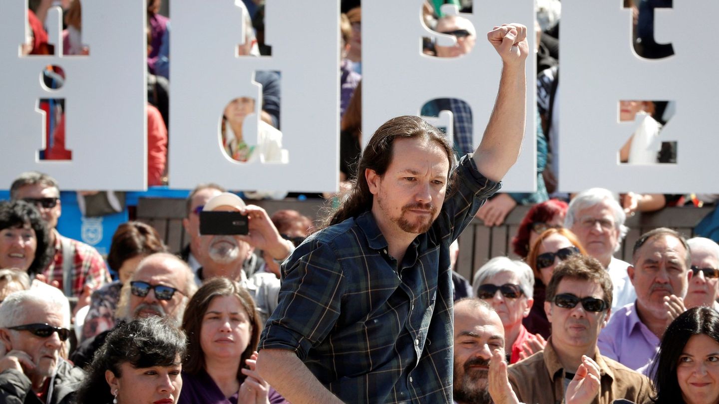 El secretario general de Podemos y candidato de Unidas Podemos, Pablo Iglesias.(EFE)