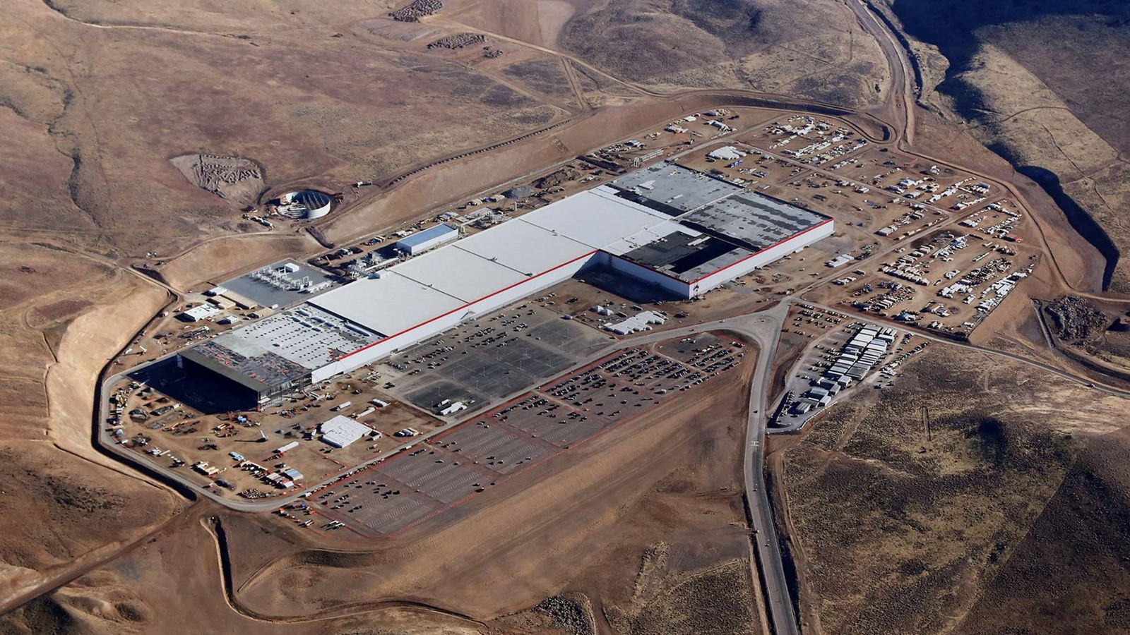 Foto: La Gigafactory de Tesla.