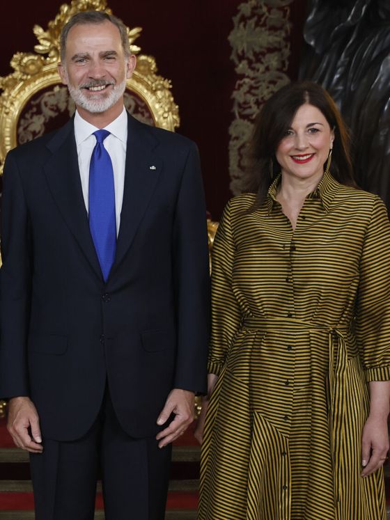 El Rey con la primera dama de Croacia. (Efe/Juanjo Martín)