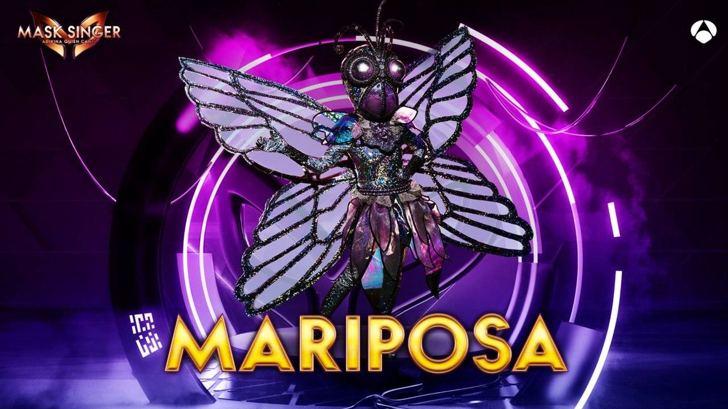 Mariposa, máscara de la T2 de 'Mask Singer'. (Atresmedia)
